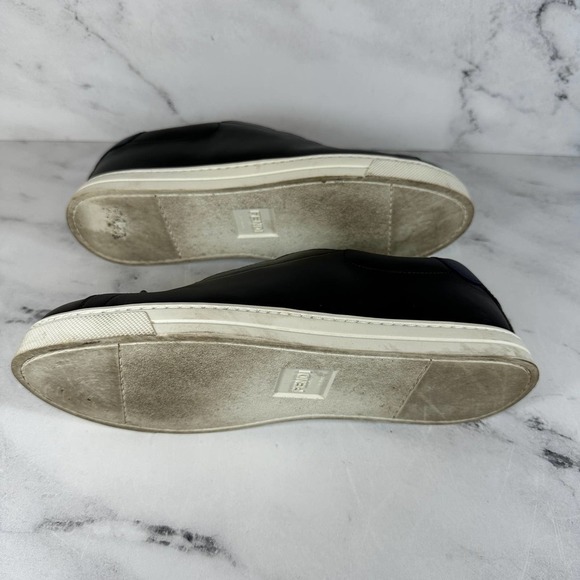 FENDI Rockoko Sneakers Slip On Scallop 39 Red/White/Black Box Authentic - Picture 10 of 10